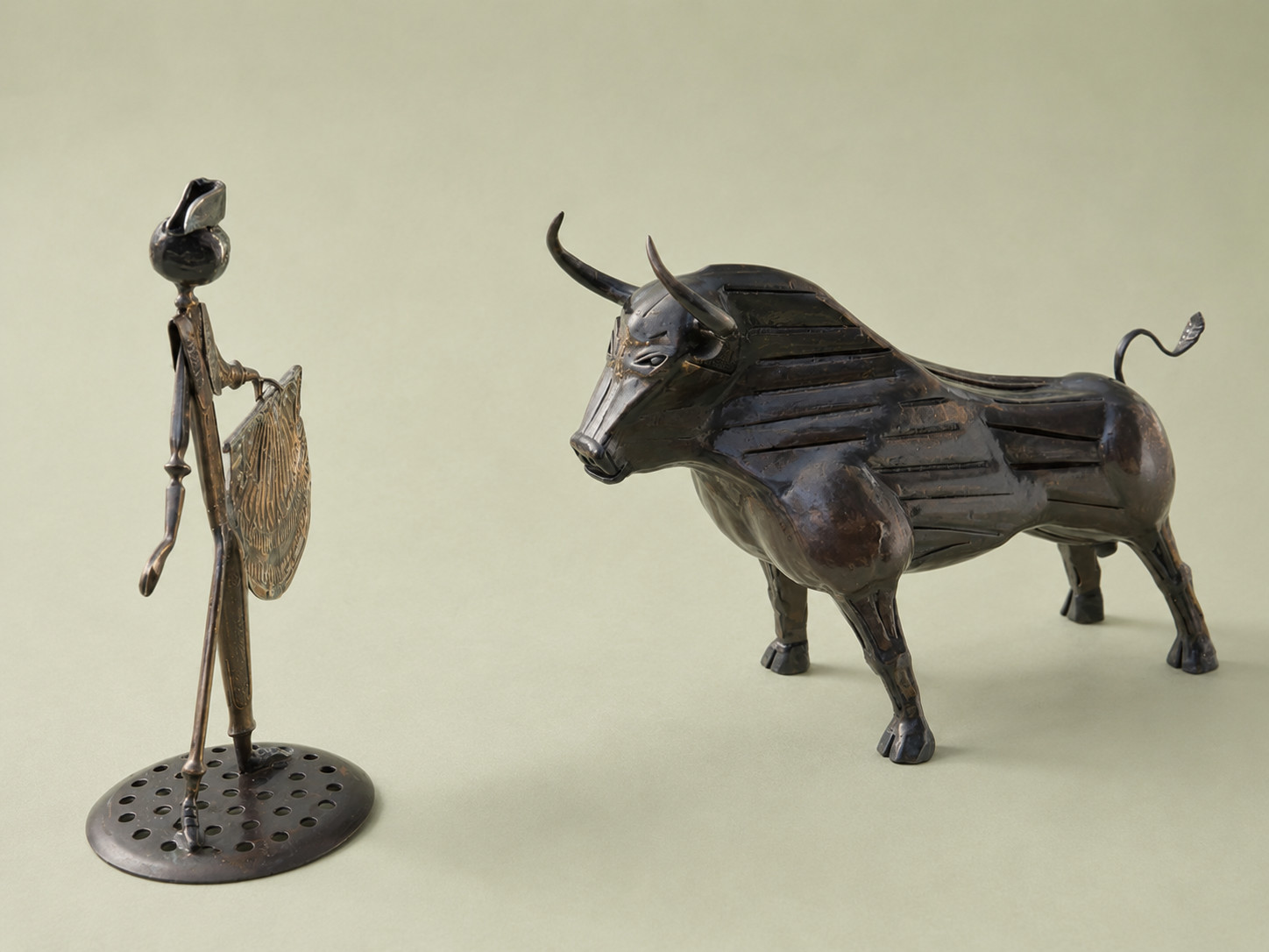 Corrida, metal sculpture composition by Sevak